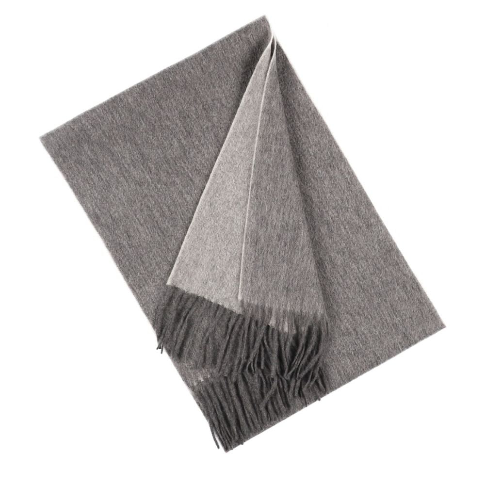 Grey cashmere scarf for women Paris (3)