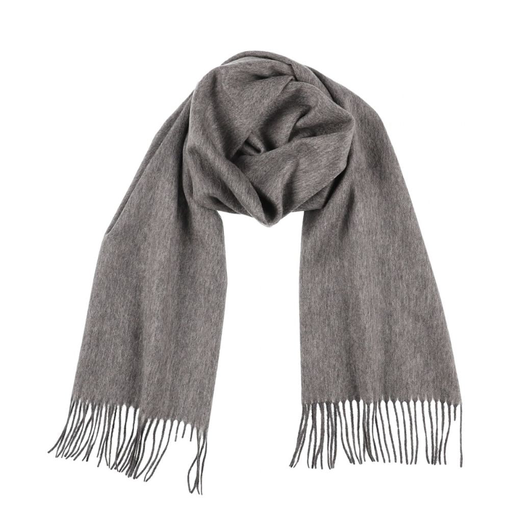 Grey cashmere scarf for women Paris (4)