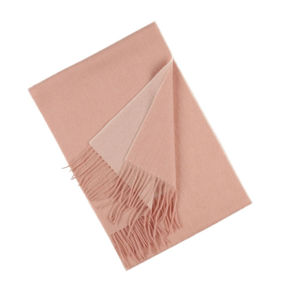 Light pink plain cashmere scarf for women Paris (3)