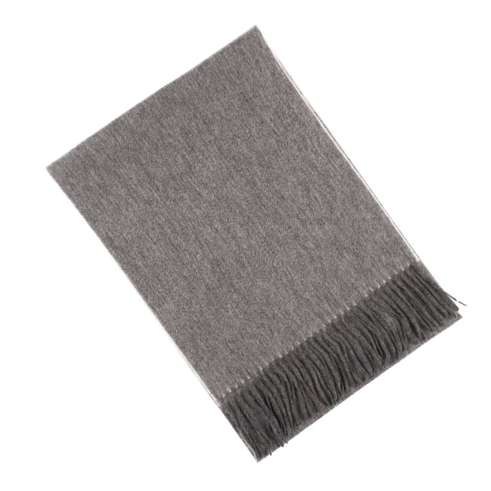 Grey cashmere scarf for women Paris (6)