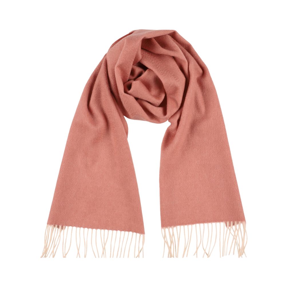 Powder pink plain cashmere scarf for women Paris (4)