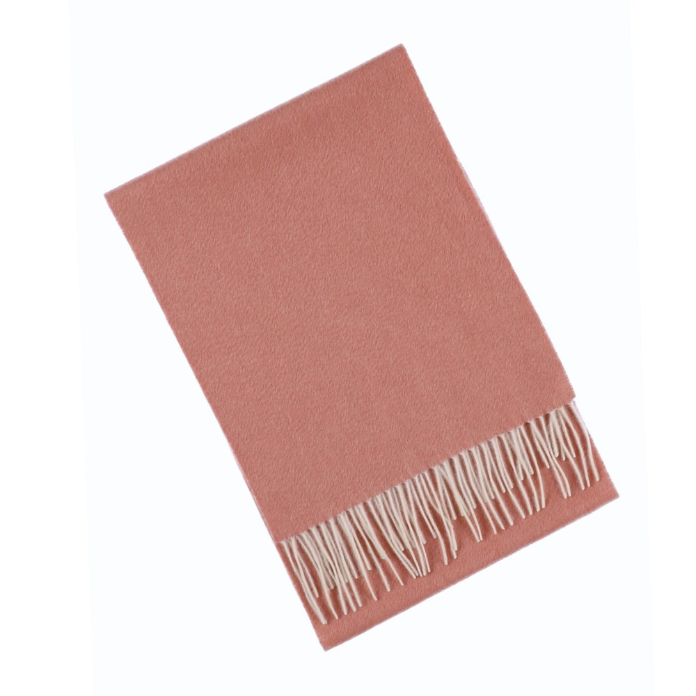 Powder pink plain cashmere scarf for women Paris (6)