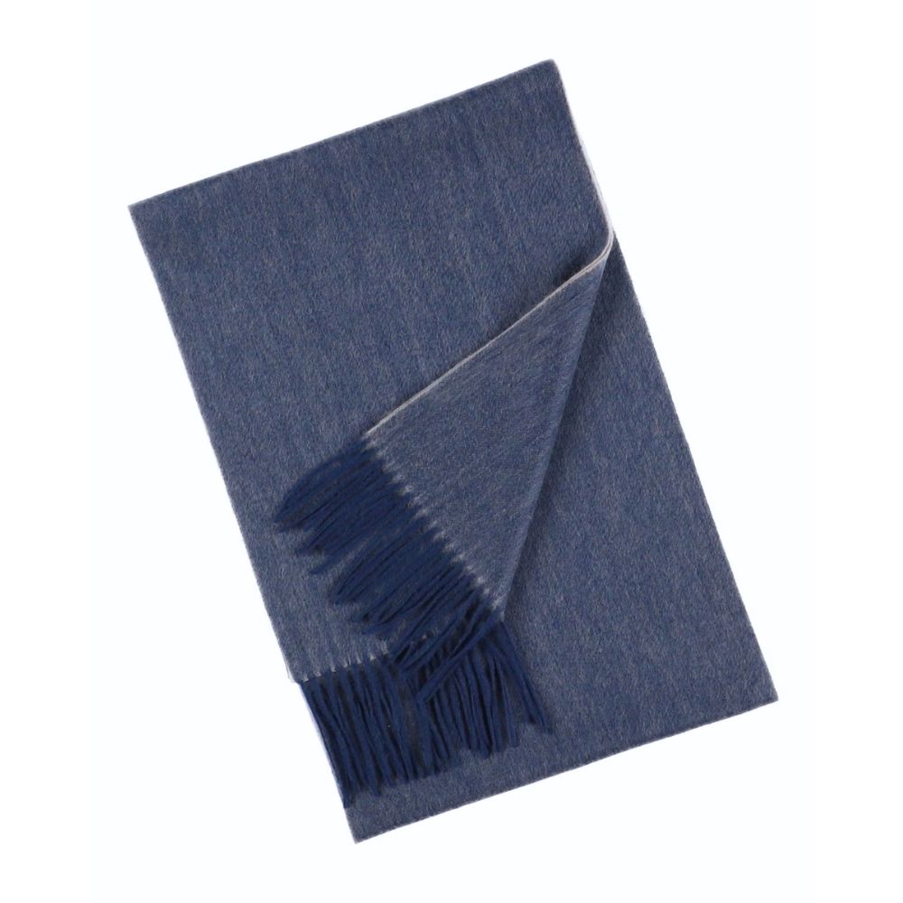 Blue 100% cashmere scarf for women Paris (3)